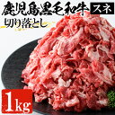 【ふるさと納税】鹿児島県黒毛和牛すね肉切り落とし(計1kg・500g×2P) 牛 牛肉 すね肉 切り落とし 国産 九州 スネ肉 肉じゃが カレー ハヤシライス ハッシュドビーフ【バクロ】