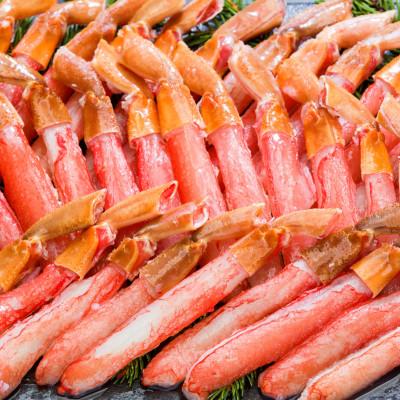 ふるさと納税 網走市 訳【小サイズ】料理に大活躍!生冷凍ズワイ蟹棒ポーション1kg(500g×2) 500gで25〜30本