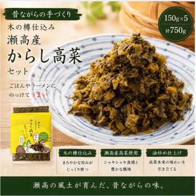 ふるさと納税 みやま市 【瀬高産】 からし高菜セット(150g×5)