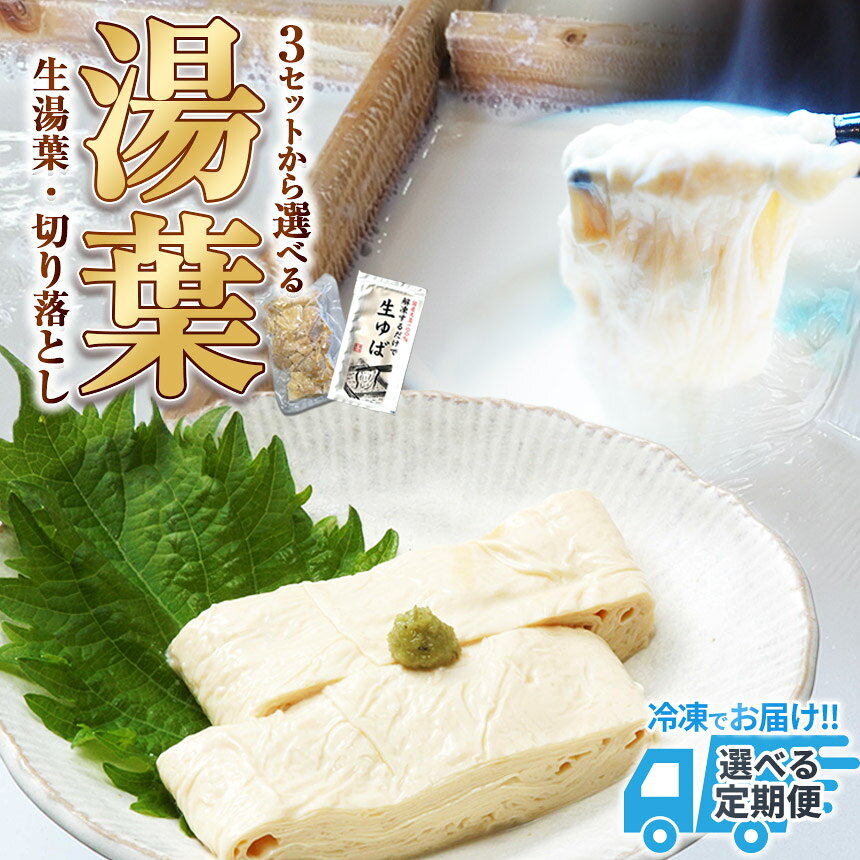 【ふるさと納税】湯葉（生湯葉・切落し)選べる内容量 定期便 | 湯葉 生湯葉 畑の肉 美容 健康 低カロリー イソフラボン 植物性タンパク質 栃木県 那珂川町 ふるさと 納税 美味しい なまゆば ゆば タンパク質 選べる 定期便