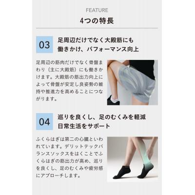 ふるさと納税 大和高田市 デリットテック 機能性ソックス(ホワイト)22〜25cmゴルフ/マラソン/姿勢/パフォーマンス |  | 03