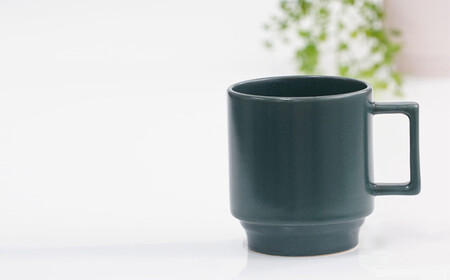 A11-65 有田焼 世界一つよいマグカップ ～エヌ・マグ～ ブルーグリーン 2個 セット 匠 Takumi 強化磁器 割れにくい スタッキング スタイリッシュ ギフト プレゼント ブルー グリーン 