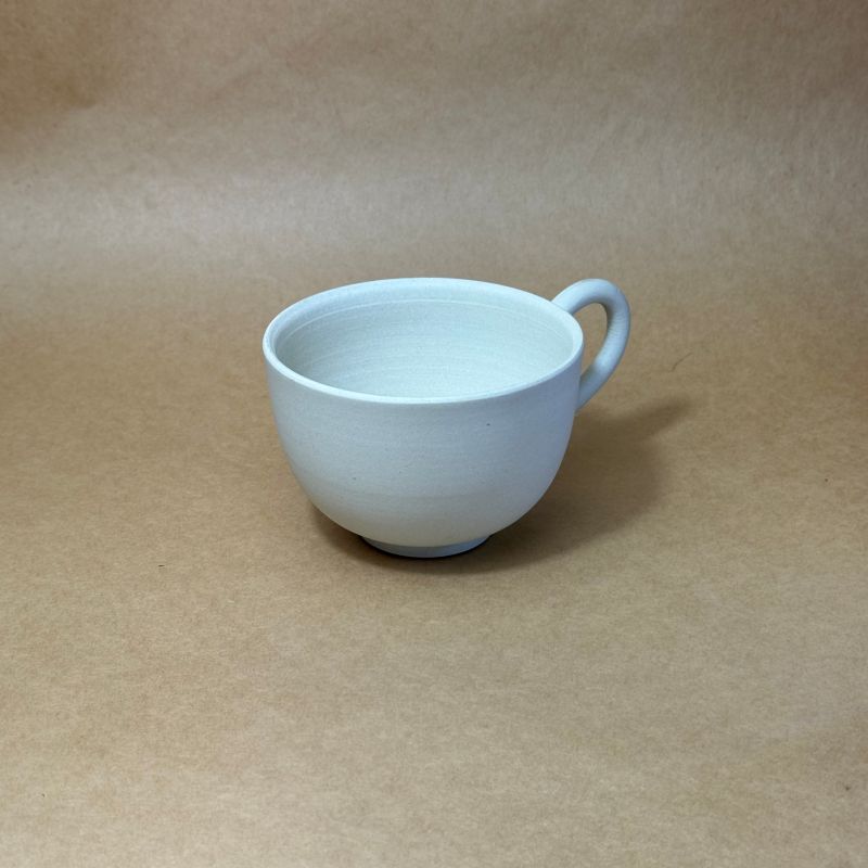 chanomaⅡ 白泥カップ　6-415｜陶器 やきもの 焼き物 手作り 伝統工芸品 工芸品 茶器 茶道具 カップ 常滑焼 日本六古窯 キッチン用品 日用品 食器 雑貨 ティーカップ 日本茶 緑茶 丸