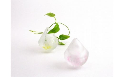【ガラス】（ピンク）ころり 一輪挿し  石川 金沢 加賀百万石 加賀 百万石 北陸 北陸復興 北陸支援