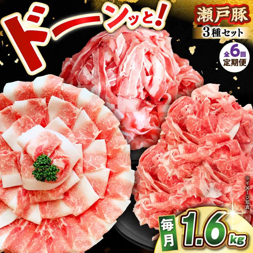 【全6回定期便】瀬戸豚3種セット計1.6kg 豚肉 [BBBQ062] 豚肉 定期便