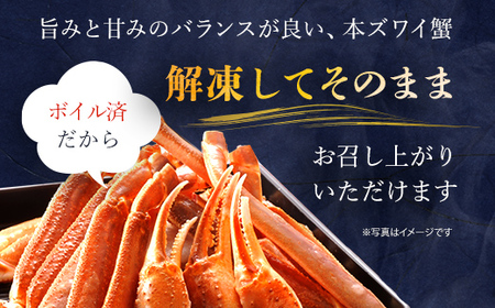 【訳あり】 冷凍ボイル本ズワイ蟹　4肩（1kg） TMN004 / ずわいがに ずわいガニ ズワイガニ ズワイ蟹 本ズワイ蟹 本ずわいがに 本ズワイガニ 本ズワイ蟹 蟹 かに カニ 冷凍ボイル本ズワイ