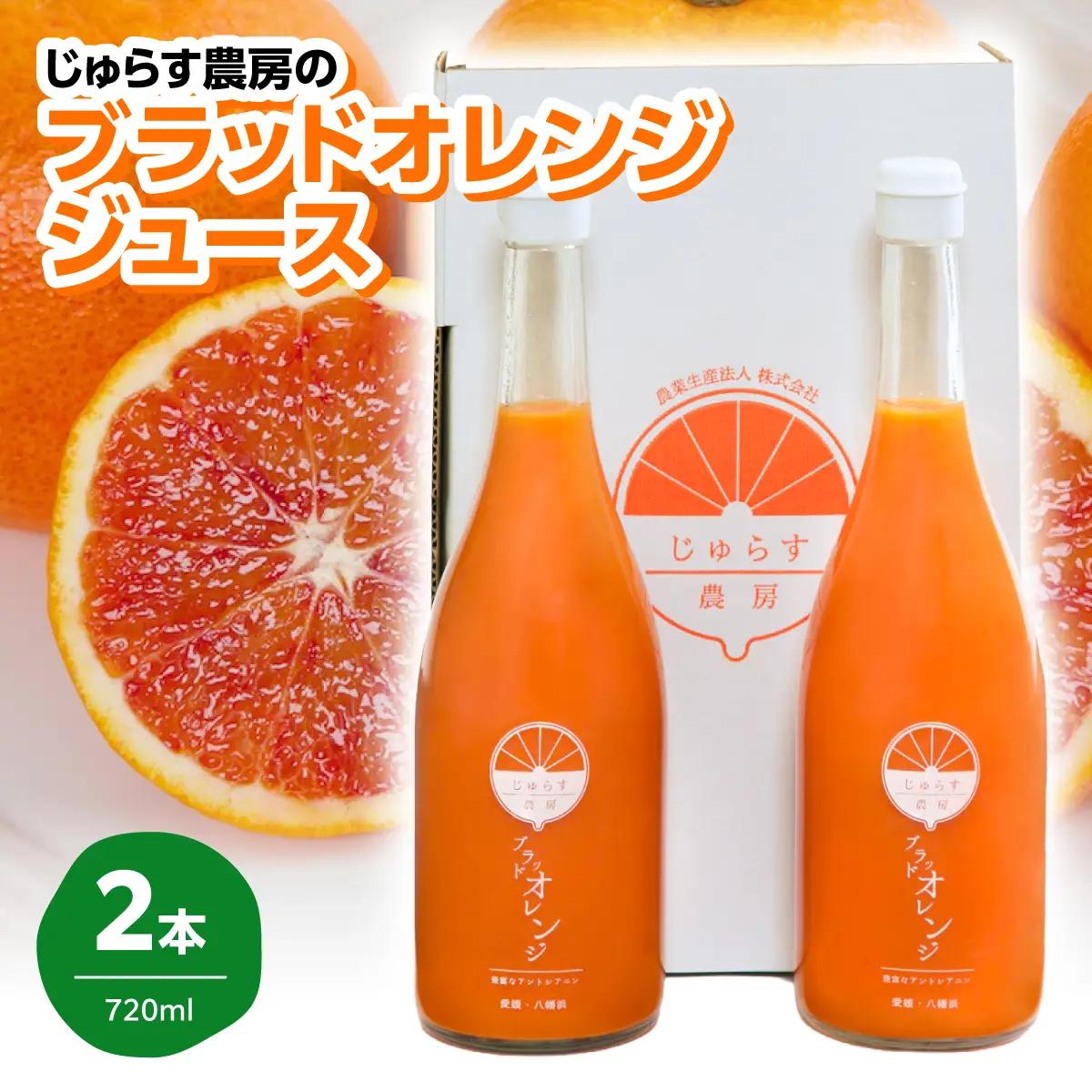 じゅらす農房のブラッドオレンジジュース2本セット【C32-2】【1490334】 YWTH002