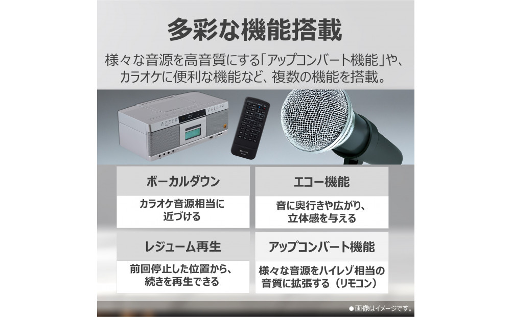 AUREX ハイレゾ対応SD/USB/CDラジオカセットレコーダー AX-KCR90(S)