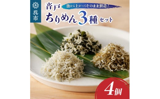 
川口商店　【味わい彩り】瀬戸の音戸の了海丸ちりめん 3種入り
