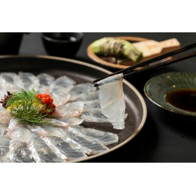 ふるさと納税 南島原市 とらふぐのてっさ&ひらめの薄造り(大皿)/1皿 |  | 02