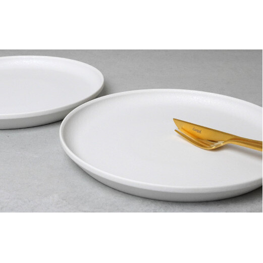 金善製陶所 210カット プレート スノー 2枚 有田焼 食器 器 うつわ プレート A25-457_イメージ3