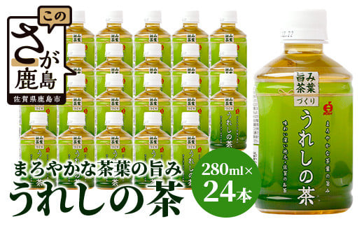 
うれしの茶 280ml ペットボトル × 24本入 箱買い セット お茶 飲料 緑茶 飲み切りサイズ 嬉野茶 ふるさと納税 佐賀県 鹿島市 B-663
