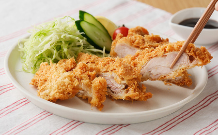 朝引き鶏のチキンカツ/調理済み100g×4枚（合計400g）/簡単調理 No.1060