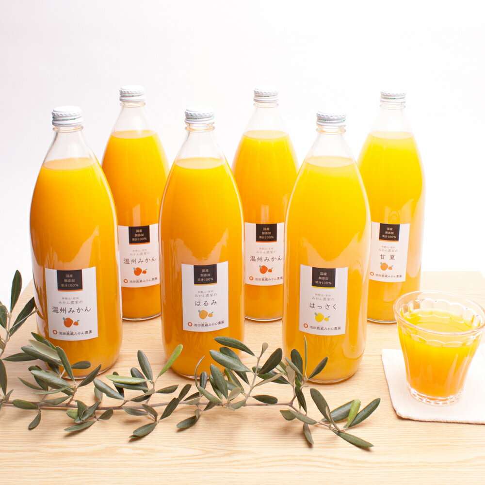 【ふるさと納税】 無添加・有田のジュース詰合せ720ml×6本・4種