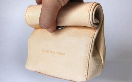 ペーパーバッグ （プチポーチ） ヌメ革 豚革 革 レザー バッグ ポーチ 鞄 カバン 革製品