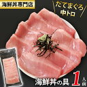 【ふるさと納税】 新鮮 おすすめ 海鮮丼の具 中トロ1人前 ／ 刺身 さしみ 海鮮 魚 生食用 海の幸 魚介 マグロ まぐろ だてまぐろ 本マグロ 本まぐろ 鮪 本鮪 中トロ トロ 簡単 時短 手軽 寿司 すし 鮨 手巻き寿司 寿司ネタ 冷凍 冷凍発送 国産 海鮮丼 岩手県 滝沢市 送料無料