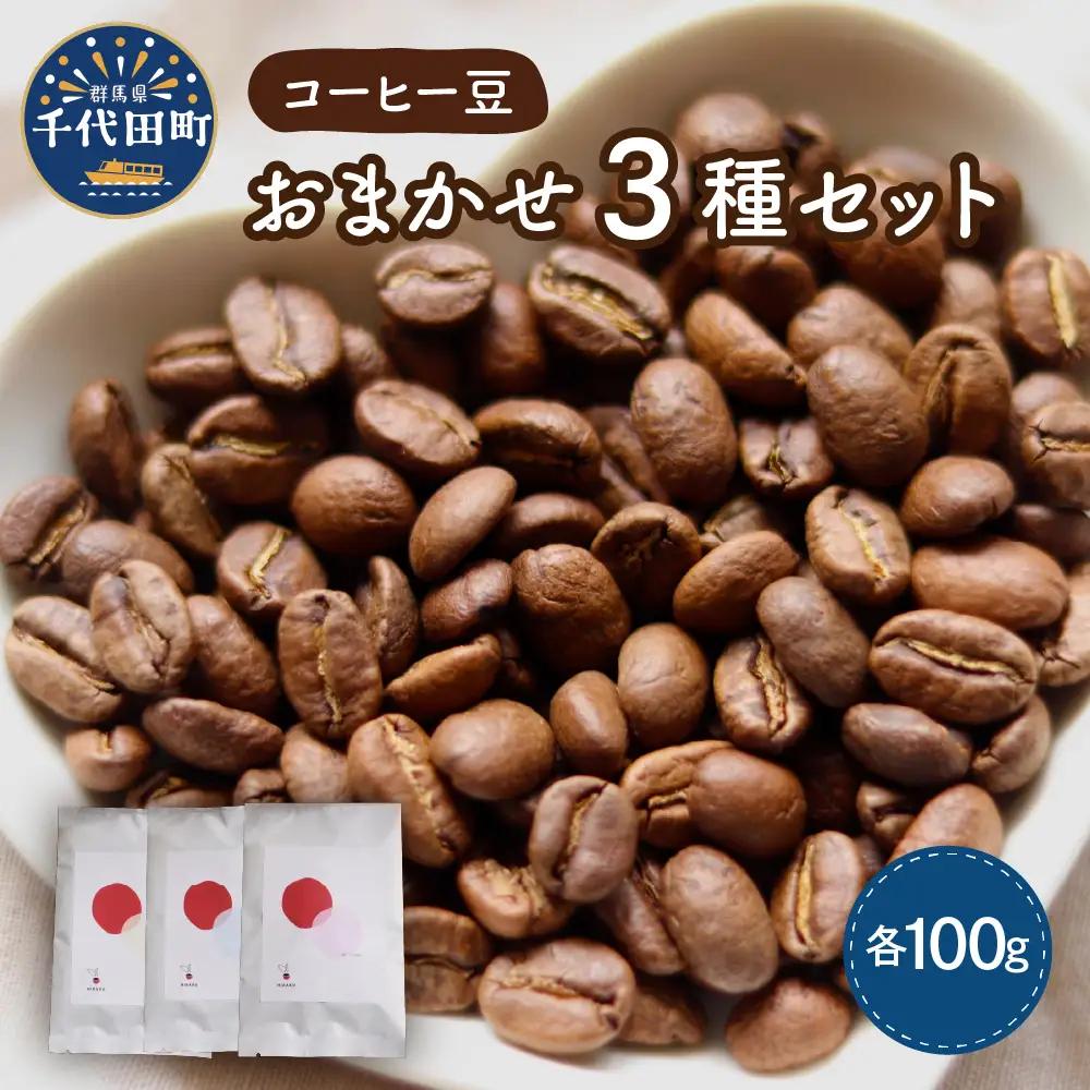 コーヒー豆 おまかせ セット (100g×3種類) 群馬 県 千代田町 ※沖縄・離島配送不可 