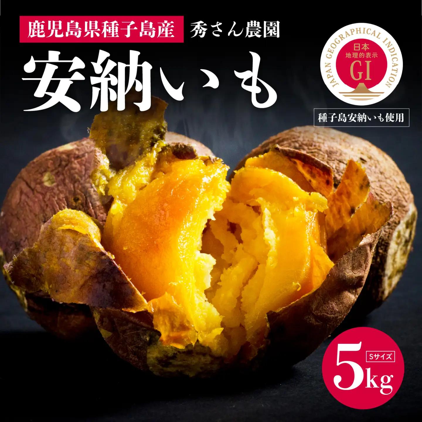 種子島 安納いも 5kg（Sサイズ：100g～200g）（秀さん農園）さつまいも 本場 安納芋 安納紅 安納こがね さつま芋 甘い ねっとり スイーツ おやつ グルメ お取り寄せ 人気 種子島産 返礼品 南種子町 鹿児島【南種子町観光物産館 トンミー市場】