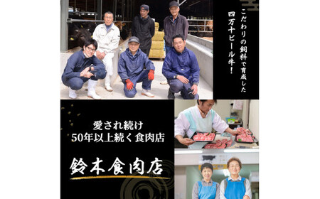 四万十麦酒牛 スライス400g すき焼き/しゃぶしゃぶ用に人気の牛肉！麦酒牛 ビール牛 うす切り肉 赤身 国産牛 肉 お肉 モモ ウデ 冷凍 ／Asz-03 