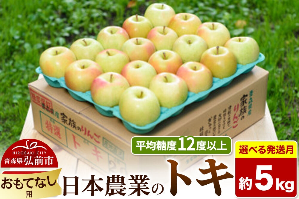 
                  りんご【選べる 26年10月～27年2月 発送】トキ【おもてなし用】約5kg 平均糖度12度以上 青森県 弘前市 果物 フルーツ 林檎 リンゴ くだもの [先行受付 産地直送 アップル 青森県 弘前市]
                