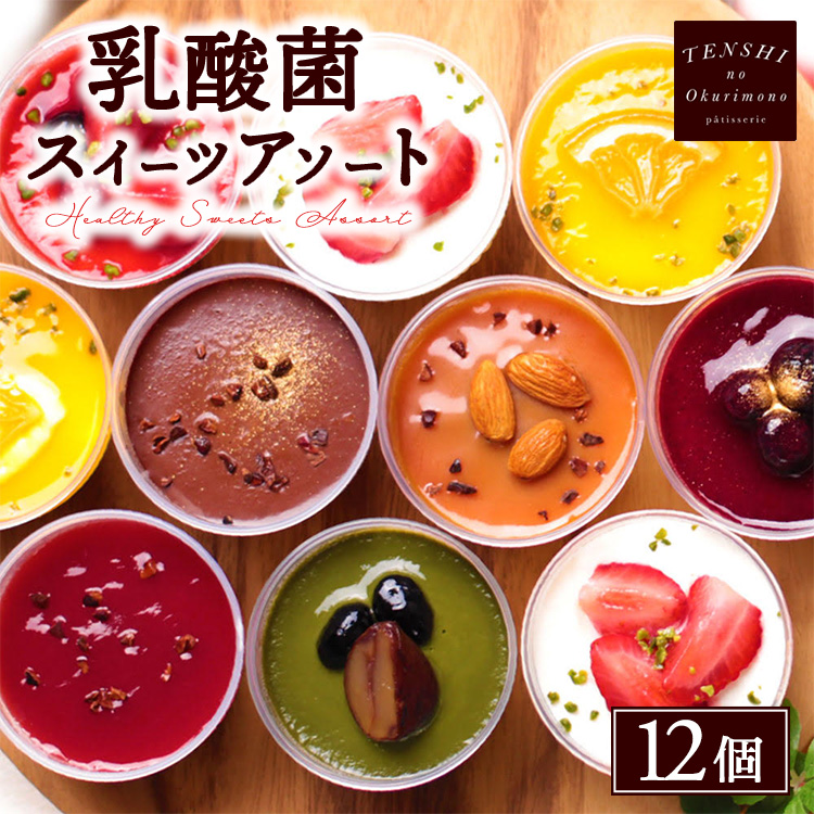 乳酸菌スイーツアソート12個入 　パティスリー天使のおくりもの　※離島への配送不可