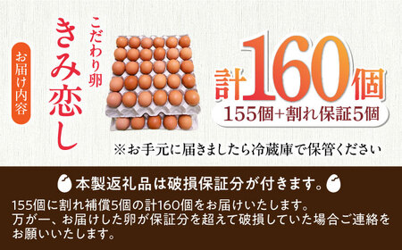 きみ恋し 160個（155個+割れ保証5個）　箱入り　広川町/伊藤養鶏場[AFAJ015]