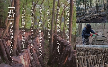 0C3-06 クヌギ 薪 12kg （大分県豊後高田産）