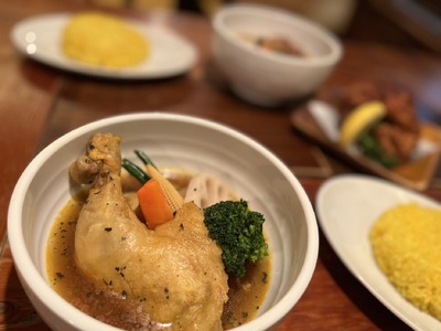 【ミシュラン掲載】銀座発！札幌スープカレー・骨付きチキンスープカレー2人前 【kt107-004】