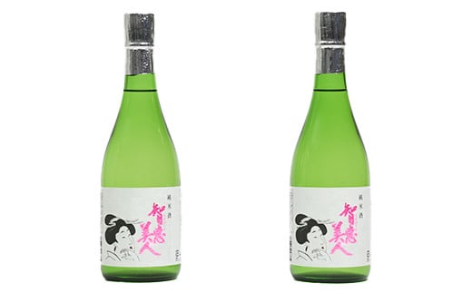 智恵美人純米酒 720ml×2本セット【中野酒造】 ワイングラスでおいしい日本酒アワード金賞 セット 人気 ギフト 贈答 お歳暮 御歳暮 新年 <110-011>