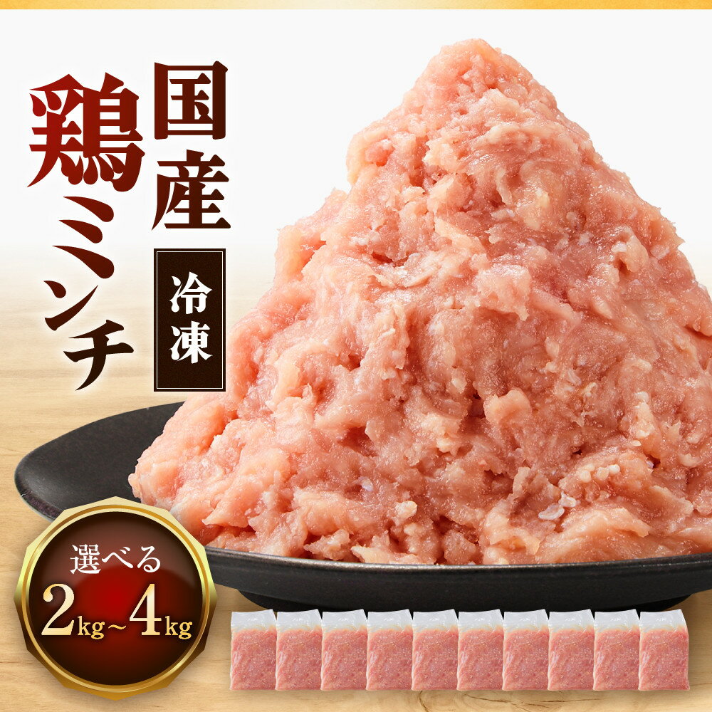 【ふるさと納税】【選べる内容量】冷凍 国産 鶏ミンチ 2kg(400g×5袋) or 4kg(400g×10袋)【鶏肉 鶏ひき肉 肉 ミンチ むね肉 ひき肉 つくね ハンバーグ 鶏そぼろ さぬき】