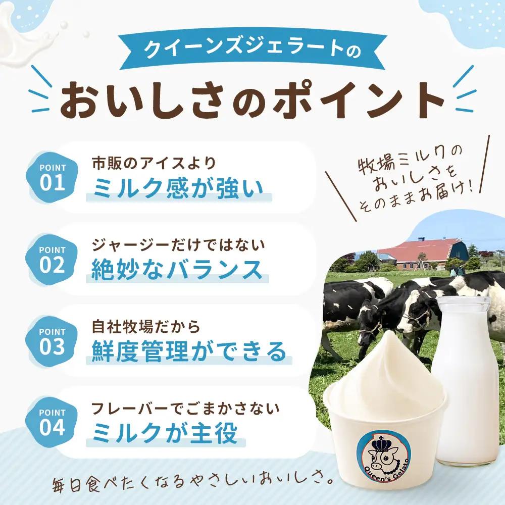 クイーンズジェラート オールミルク 100ml×6個 | Queen’s Gelato クイーンファーム ジェラート 贈物 贈答 プレゼント ミルク QF-2