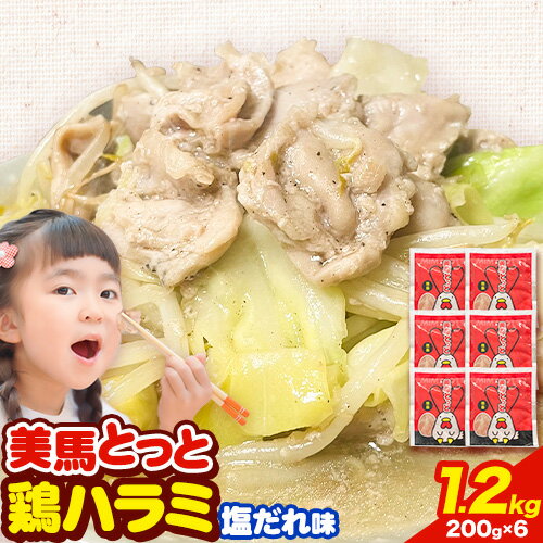 【ふるさと納税】味付け肉 美馬とっと 鶏ハラミ 塩だれ味 200g × 6パック まるほ食品株式会社 《30日以内に出荷予定(土日祝除く)》 ふるさと納税 鶏肉 味付 とり肉 鶏ハラミ 塩だれ味 レトルト 簡単調理 一人暮らし おつまみ 冷凍 夕飯 送料無料 徳島県 美馬市