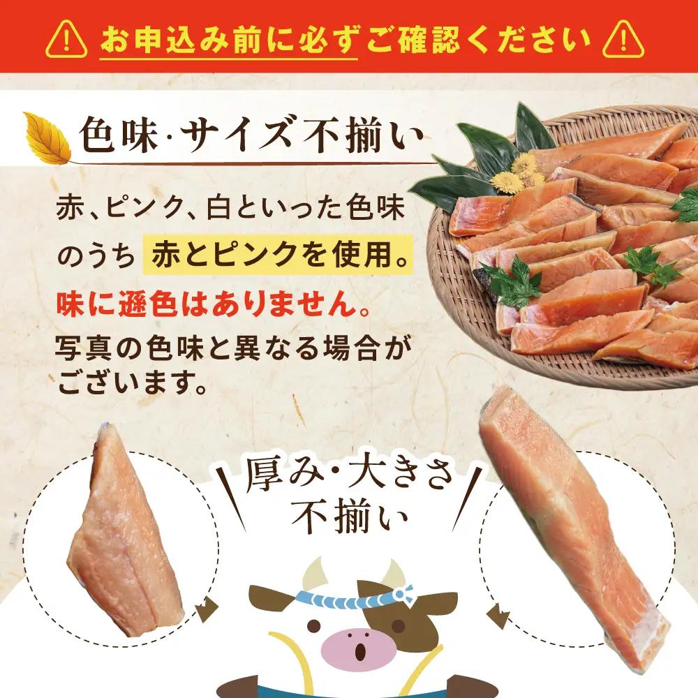 【訳あり】秋鮭ドンっ！無塩 秋鮭 切り身 1.5kg【KN000PB06】北海道