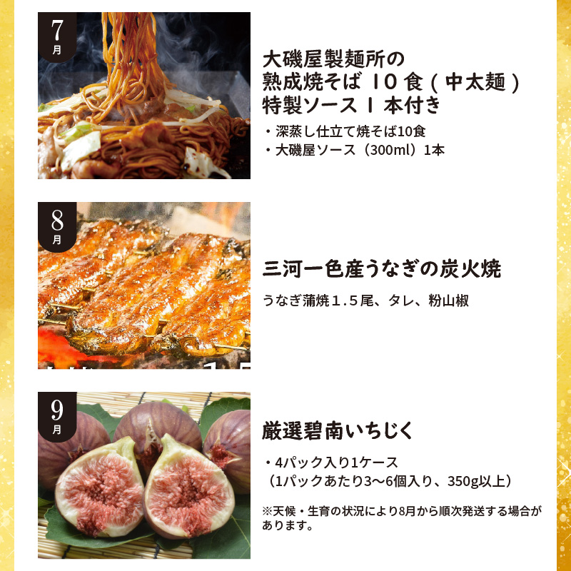 肉・魚・野菜・フルーツすべて詰まった旬の定期便(全12回お届け)　H028-077