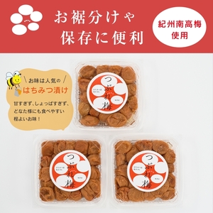 紀州南高梅つぶれ梅 はちみつ漬 400g×3パック (塩分8%) / ウメ 梅 うめ 梅干し 南高梅 紀州南高梅 和歌山 はちみつ梅 つぶれ梅 【azky006】