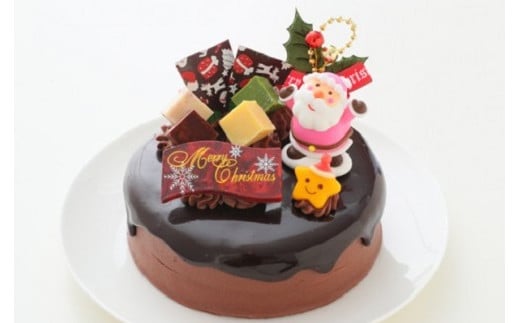 【ふるさと納税】2025年 クリスマスケーキ ドリップクリスマスチョコケーキ 5号ホール型【2025年12月18日から23日発送予定】 ｜ケーキ クリスマス 先行予約 予約 ホールケーキ チョコレート チョコ ドリップケーキ ケーキ屋 スイーツ ロウソク付き 大阪府 阪南市 送料無料