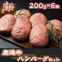 【ふるさと納税】鹿追牛ハンバーグセット 200g×6個【 ふるさと納税 人気 おすすめ ランキング 肉 牛肉 牛ハンバーグ 牛モモ 牛ひき肉 牛サーロイン 肉 牛肉 牛ヒレ 牛すき焼き 北海道 鹿追町 送料無料 】 SKA007