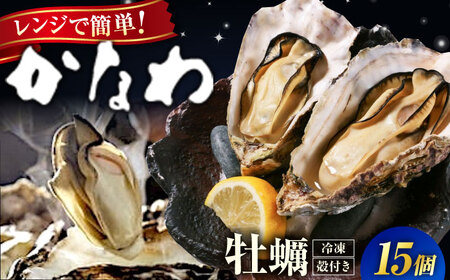 冷凍牡蠣殻付き15個 牡蠣[XBP018]