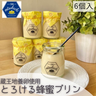 
            とろける蜂蜜プリン6個セット＜仙台カフェ38kitchen・レモンソース付・蔵王地養卵使用＞【1615772】
          