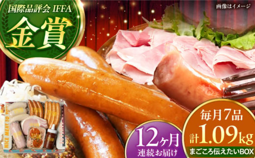 【全12回定期便】TESIOの自家製ハム＆ソーセージ 『まごころ伝えたいBOX』 豚肉 ハム ソーセージ 小分け 真空パック 母の日 父の日 沖縄市 / TESIO [BCAD015]