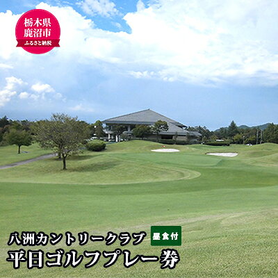 【ふるさと納税】八洲カントリークラブ 平日ゴルフプレー (昼食付き) 1名様分 【ゴルフ場利用権】　お届け：入金確認後 14日～1ヶ月