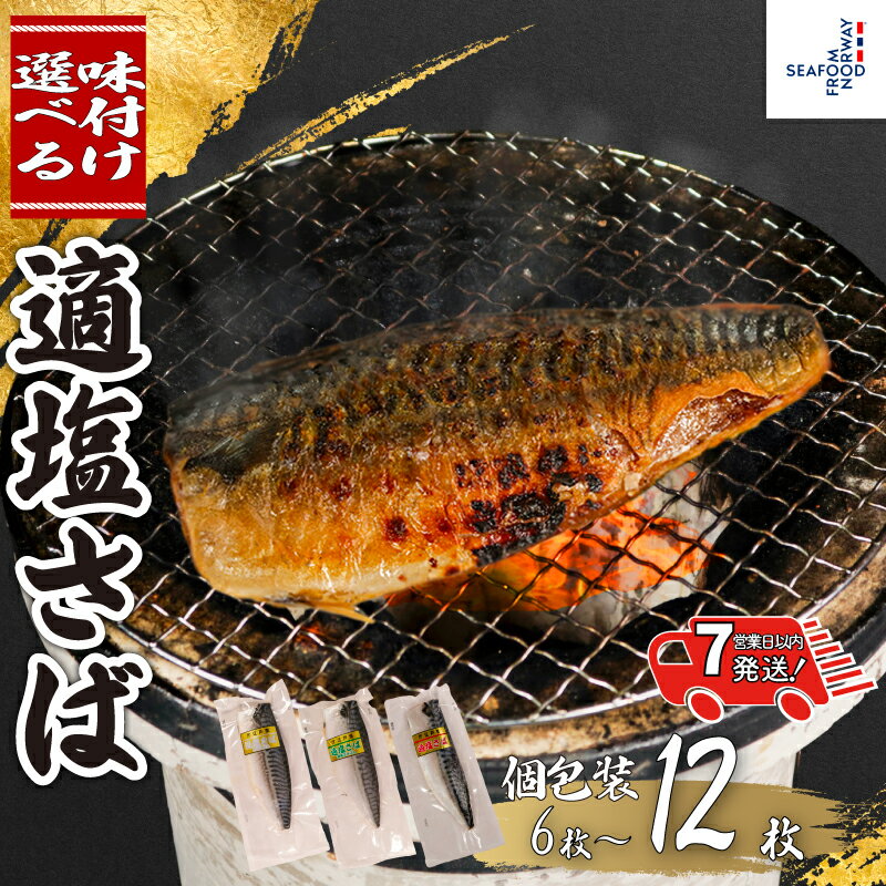 【ふるさと納税】 適塩さば 真空 個包装 【 選べる 味付け 】 【 選べる 容量 】6～12枚 【 スピード配送 】 昆布エキス 純米酒 適塩 さばフィーレ 人気 切り身 切身 無添加 添加物不使用 個別冷凍 ふるさと納税 ふるさと納税さば 送料無料 千葉県 銚子市 エドノフーズ