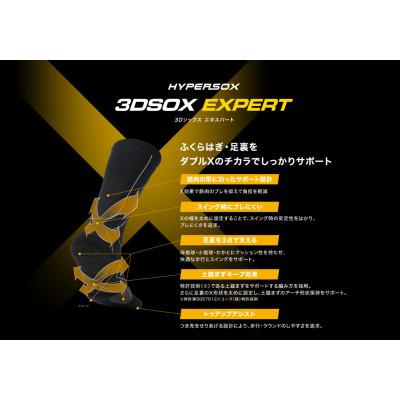 ふるさと納税 松原市 ブリヂストンゴルフ【ダブルX】3Dソックス エキスパート　ブラック(2足セット)　靴下　SOG311 |  | 02