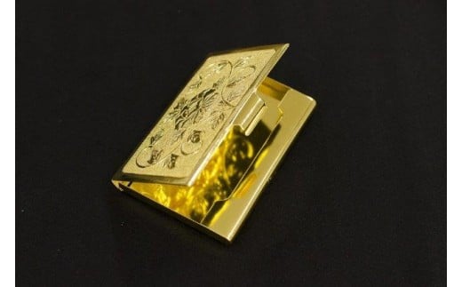 伝統工芸の技術「彫金 名刺入れ（磨き塗装仕上げ）」(Bm-001)