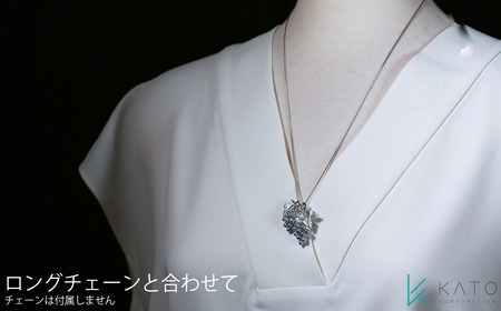 真珠 ブローチ パール 3mm 以上 4.5mm 未満 シルバー アクセサリー アコヤ真珠 ジュエリー ケース / あこや無調色ブルー真珠ブローチ
