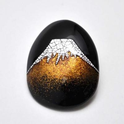 ふるさと納税 加賀市 富士山蒔絵 塗ブローチ |  | 02