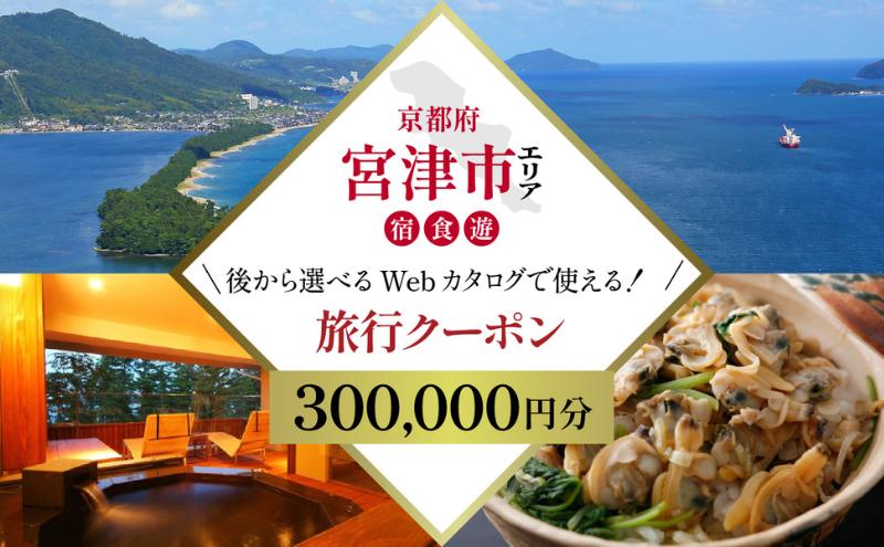 
                  【京都ツアー】 宮津市 後から選べる旅行Webカタログで使える！旅行クーポン（300,000円分）碧海・松風・神話の地、天と地が繋がる旅へ。旅行券 宿泊券 飲食券 体験サービス券 [№5716-0913]
                
