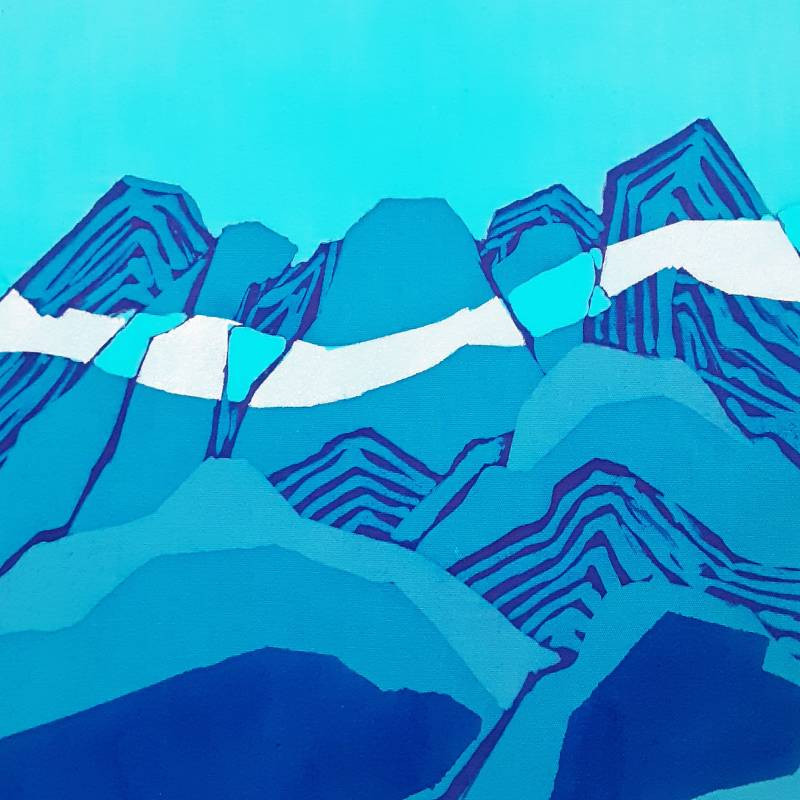 染額「雲かかる根子岳」横27×高さ22㎝