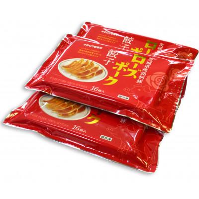 ふるさと納税 土浦市 ゆきむら壱番亭のローズポーク餃子3パック(48個入り)