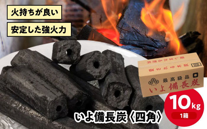 
            「いよ備長炭　四角」10㎏　愛媛県大洲市/ミスタースミス 備長炭 オガ炭 炭 炭焼き 炭火 脱臭 除湿
          